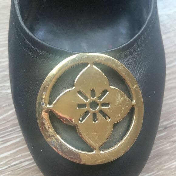 Bcbg generation black wedge heels size 8 1/2 GUC ❤️ - Picture 3 of 16